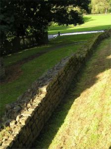 What's left of the Roman fort at Ilkley