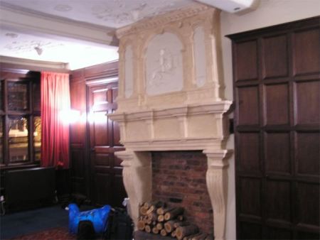 Fireplace in Bishop Lloyds Palace