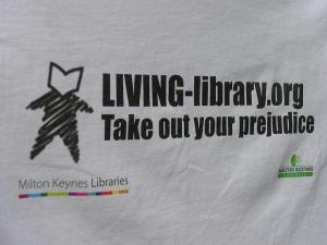 Living Library teeshirt Teeshirt with Living Library logo