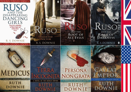 Illustrations of all book covers together